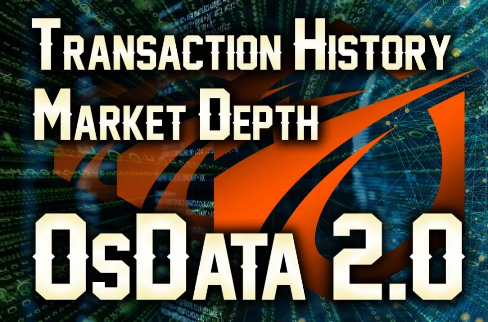 Os Data. Transaction history. Market Depth.