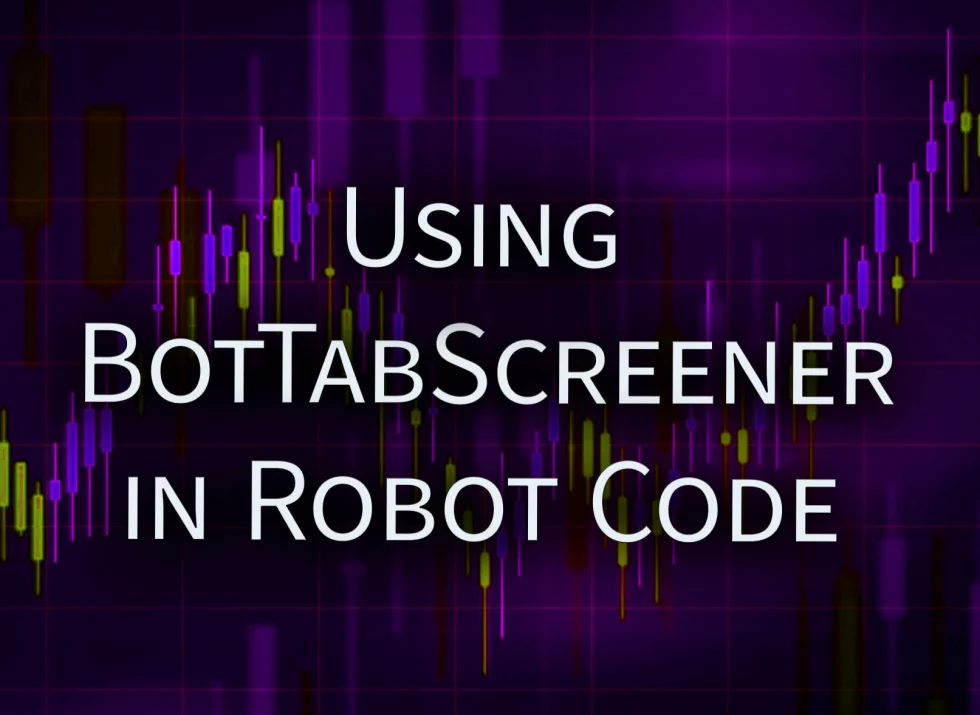 Using BotTabScreener in Robot Code.