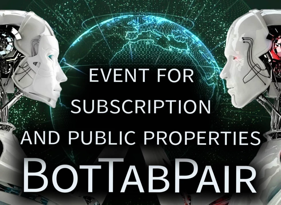 BotTabPair event for subscription and public properties.
