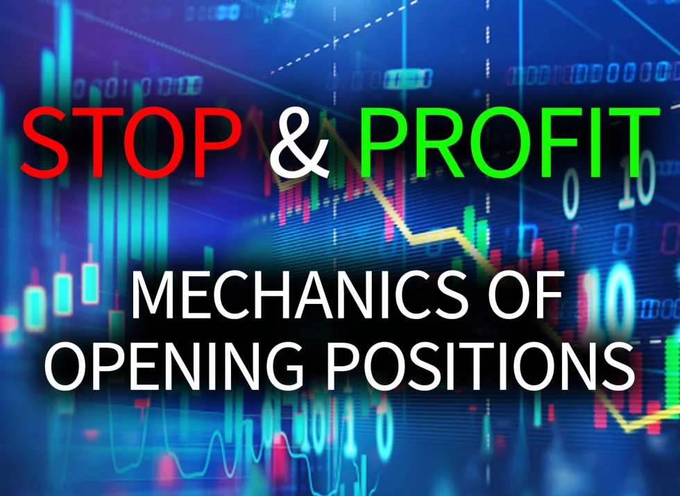 Opening positions through Stop orders mechanics.